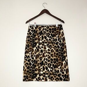 Betsey Johnson Cheetah Print Pencil Skirt